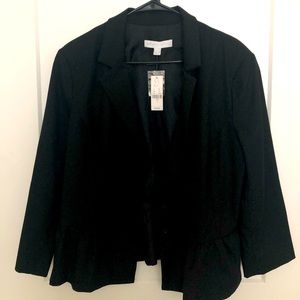 New York & Company Ruffle Peplum Blazer